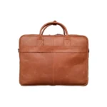 Brown Leather Laptop Briefcase