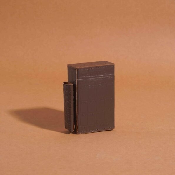 Brown Leather Cigarette Holder