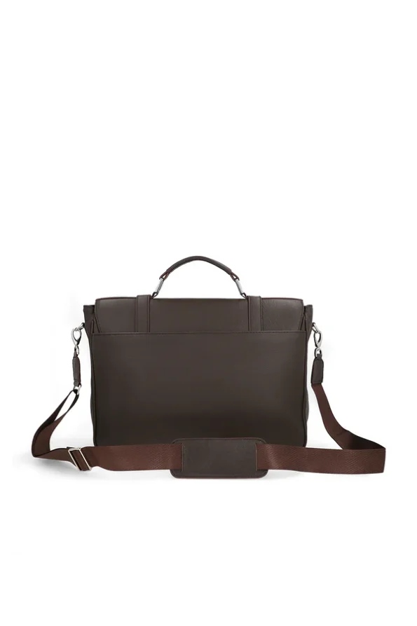 Brown Leather Laptop Bag by Valiant
