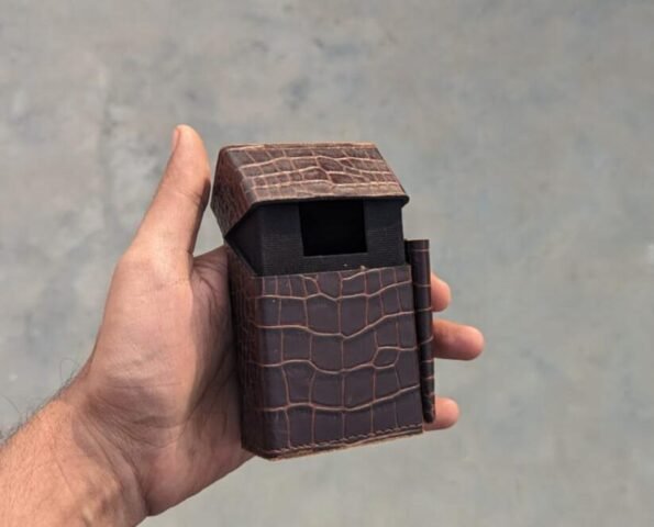 Dark Brown Crocodile Texture