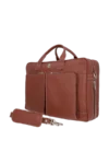 Decade Light Brown Leather Laptop Bag