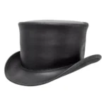 Stylish Leather Top Hat