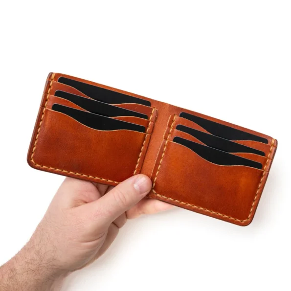 English Tan Bifold Wallet for Men
