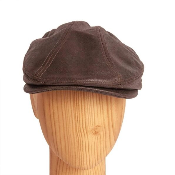 Flat Cap in Leather