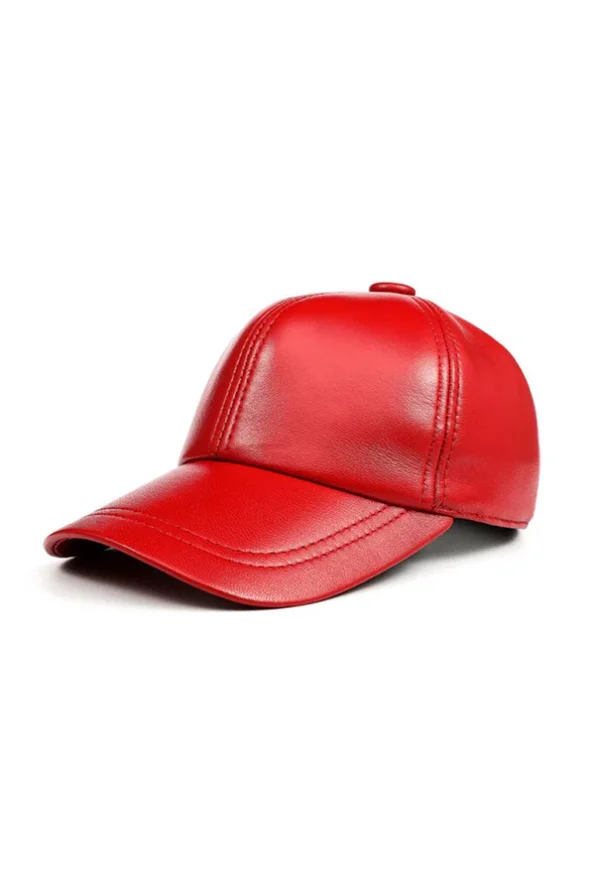 Leather Baseball Cap