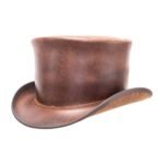 Stylish Leather Top Hat