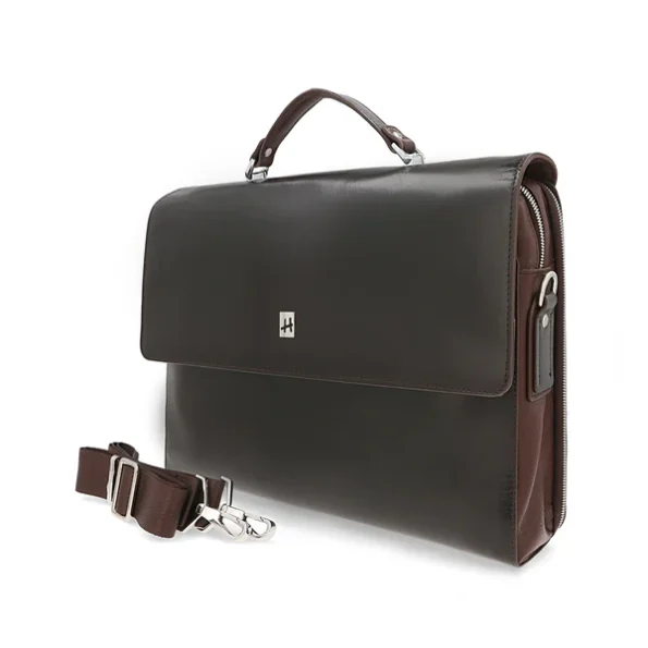 Leather Work Laptop Bag by Herald