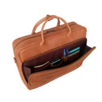 Brown Leather Laptop Briefcase