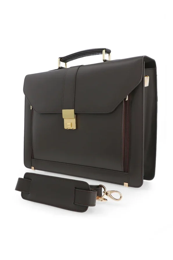 Marshal Dark Brown Laptop Briefcase