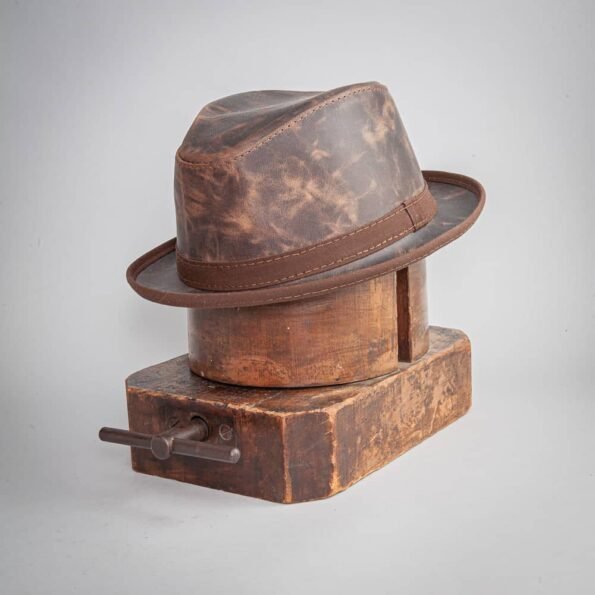 Men's Stylish Leather Fedora Hat