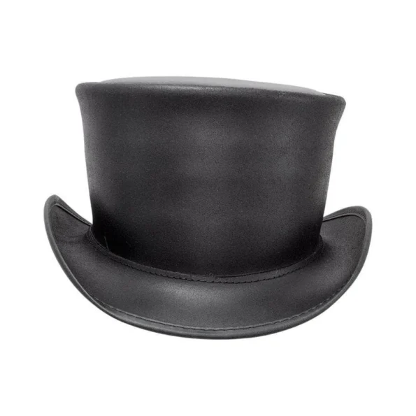 Stylish Leather Top Hat