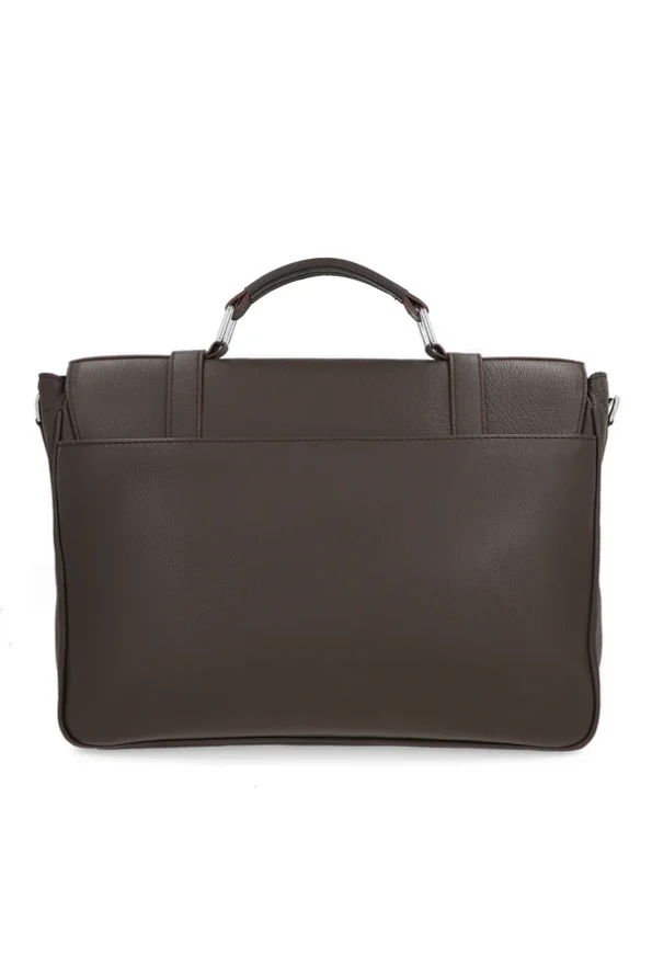 Valiant Dark Brown Leather Work Bag