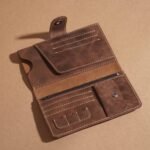 Brown Leather Travel Wallet