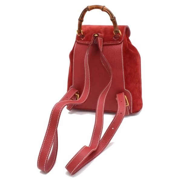 Authentic red suede bag