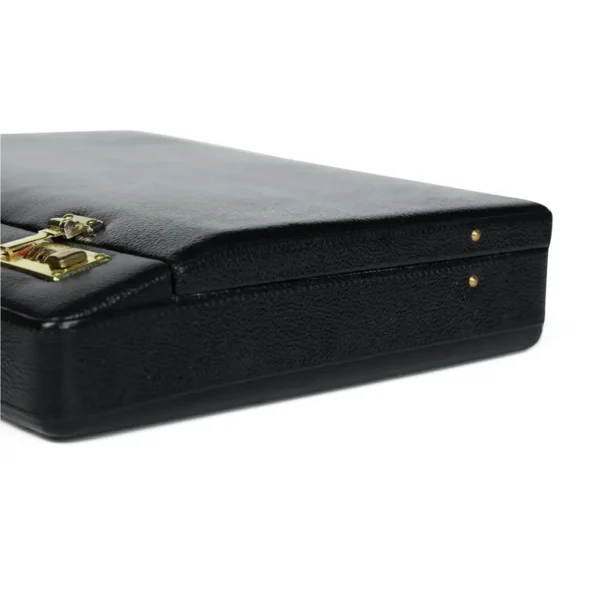 Black Leather Office Briefcase