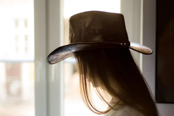 Buckaroo Genuine Leather Cowgirl Hat