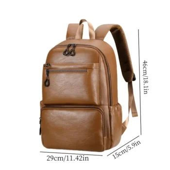 Faux leather travel bag