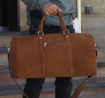 Customized suede duffle