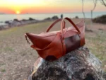 Premium leather weekend bag