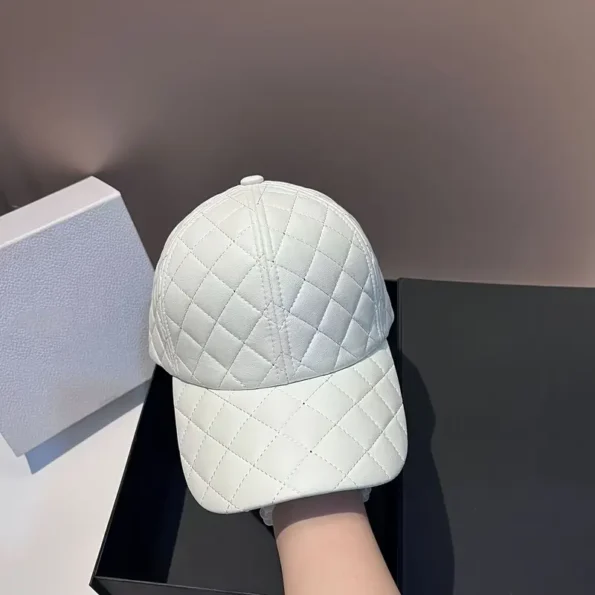 Fashionable Faux Leather Cap