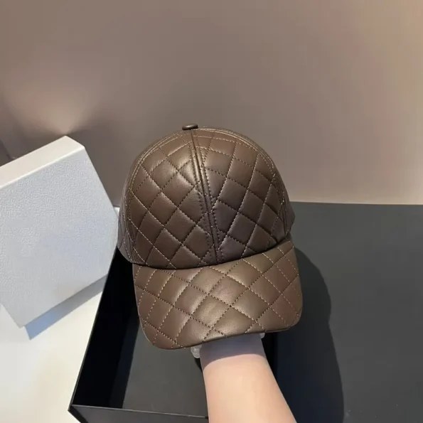 Faux Leather Baseball Cap