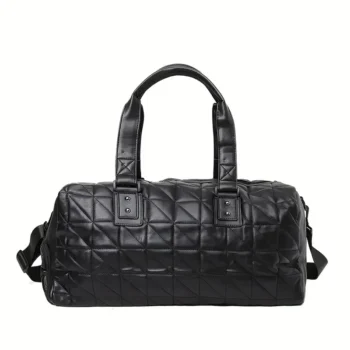 Faux Leather Duffel