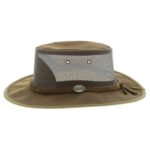 Royal Brown Foldaway Cooler Leather Hat