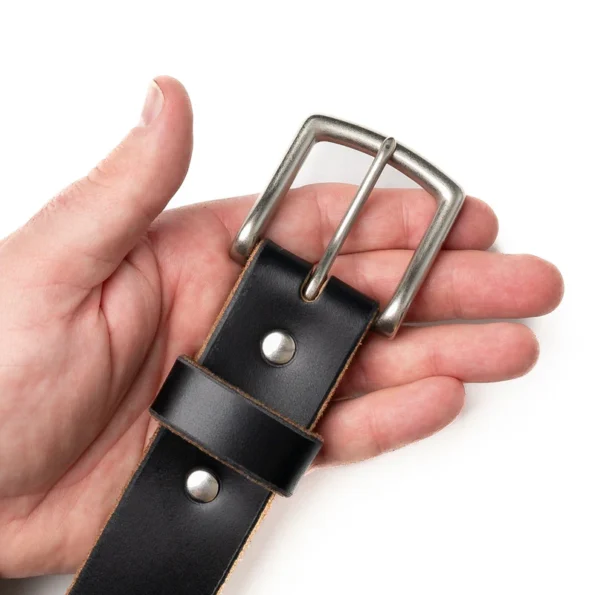Genuine Black Leather Belt