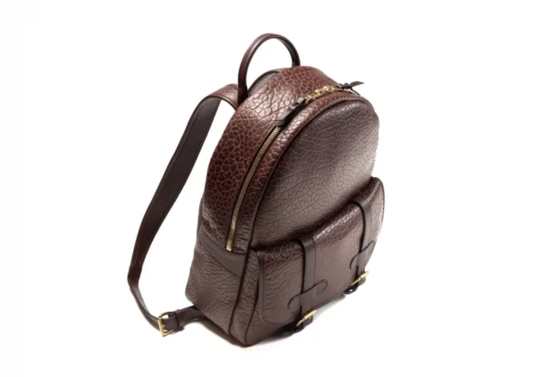 Grain Leather Backpack for Travel