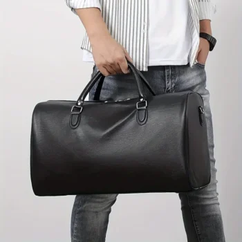 Italian leather travel bag