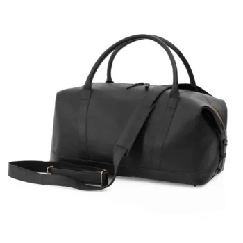 Large leather gym duffle