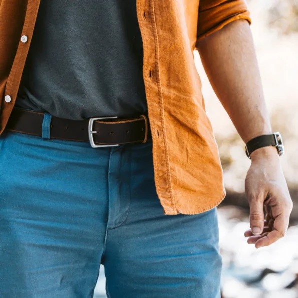 Leather Belt in Heritage Brown