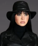 Women’s Black Leather Riviera Hat