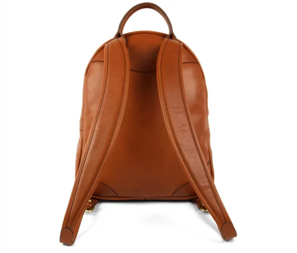Leather Zipper Backpack