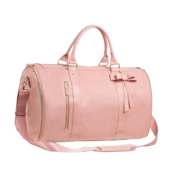 Leather travel bag for women