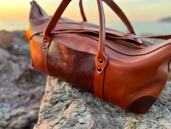 Limited edition leather duffle