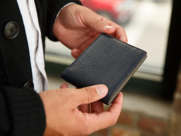 Bifold Wallet with Contrast Design