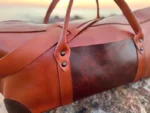 Premium leather weekend bag