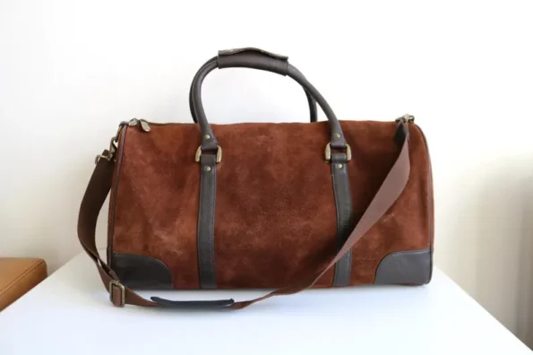 Suede Carry-On Duffel Bag