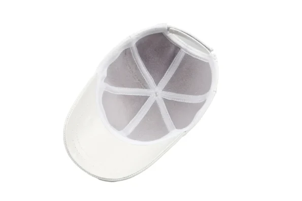 White Leather Cap for Men