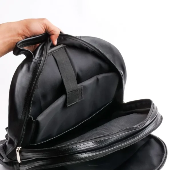 Black Leather Daypack