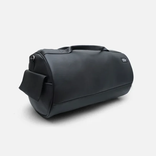 Black Leather Training Duffel