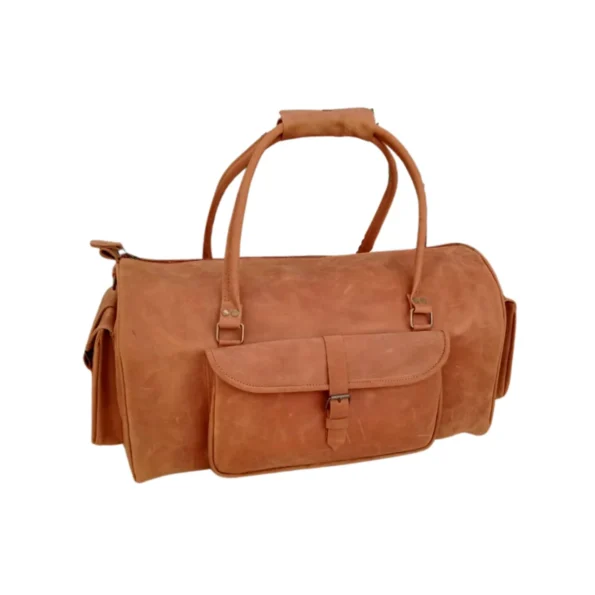 Genuine Leather Gym Duffel
