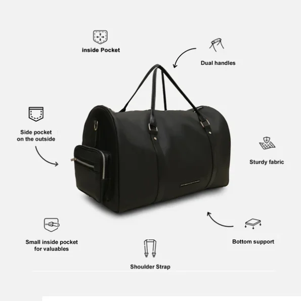 Leather Overnight Duffel