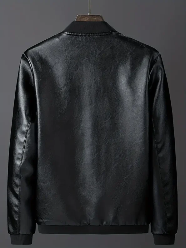 Regular fit zip-up men's fashion jacket