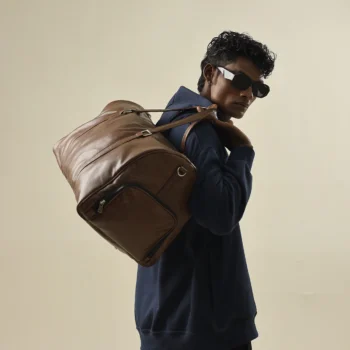 Synthetic Leather Duffle Bag