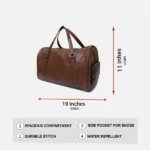 Synthetic Leather Duffle Bag