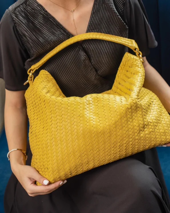 Yellow Leather Bag