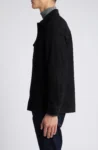 Men’s suede leather shirt jacket