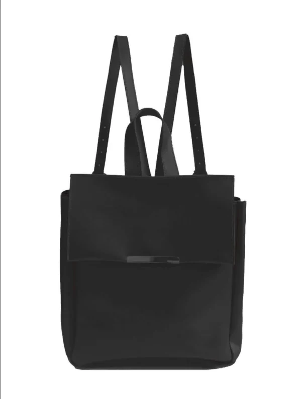 Black Leather Daypack